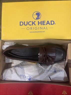 Duck Head Men’s Brown Leather Kiltie Tassel Loafers